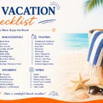 Beach vacation checklist
