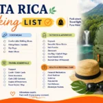 Costa Rica Packing List