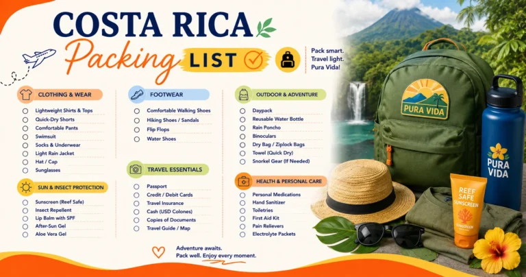 Costa Rica Packing List