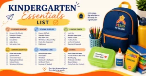 Kindergarten Packing List