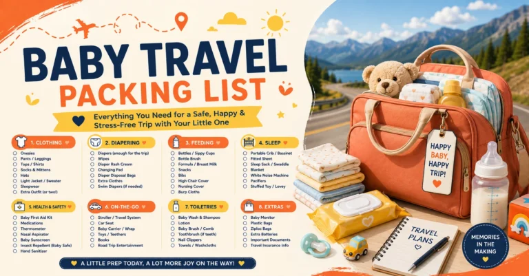 baby travel packing list