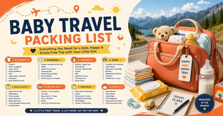 baby travel packing list