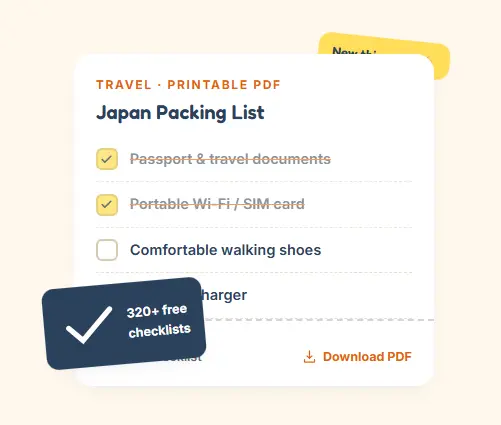 packinglist pdf downloads