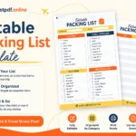 editable printable checklist