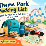 Theme Park Packing List: What to Pack for a Full Day at the Park